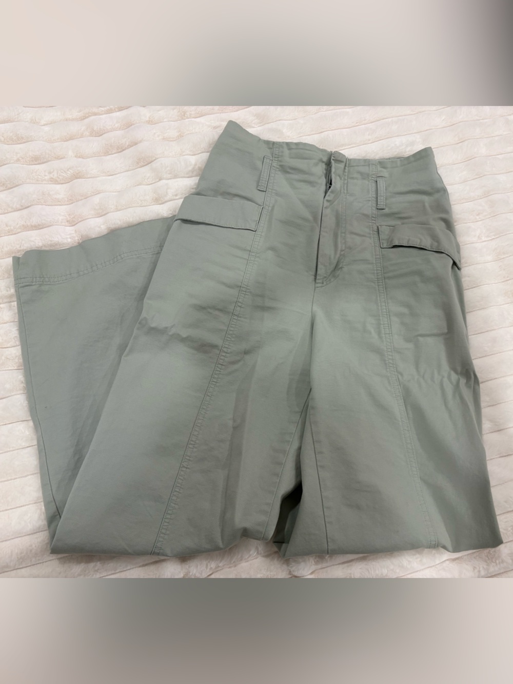 a new day Women's Cargo Wide-Leg Pants - Sage